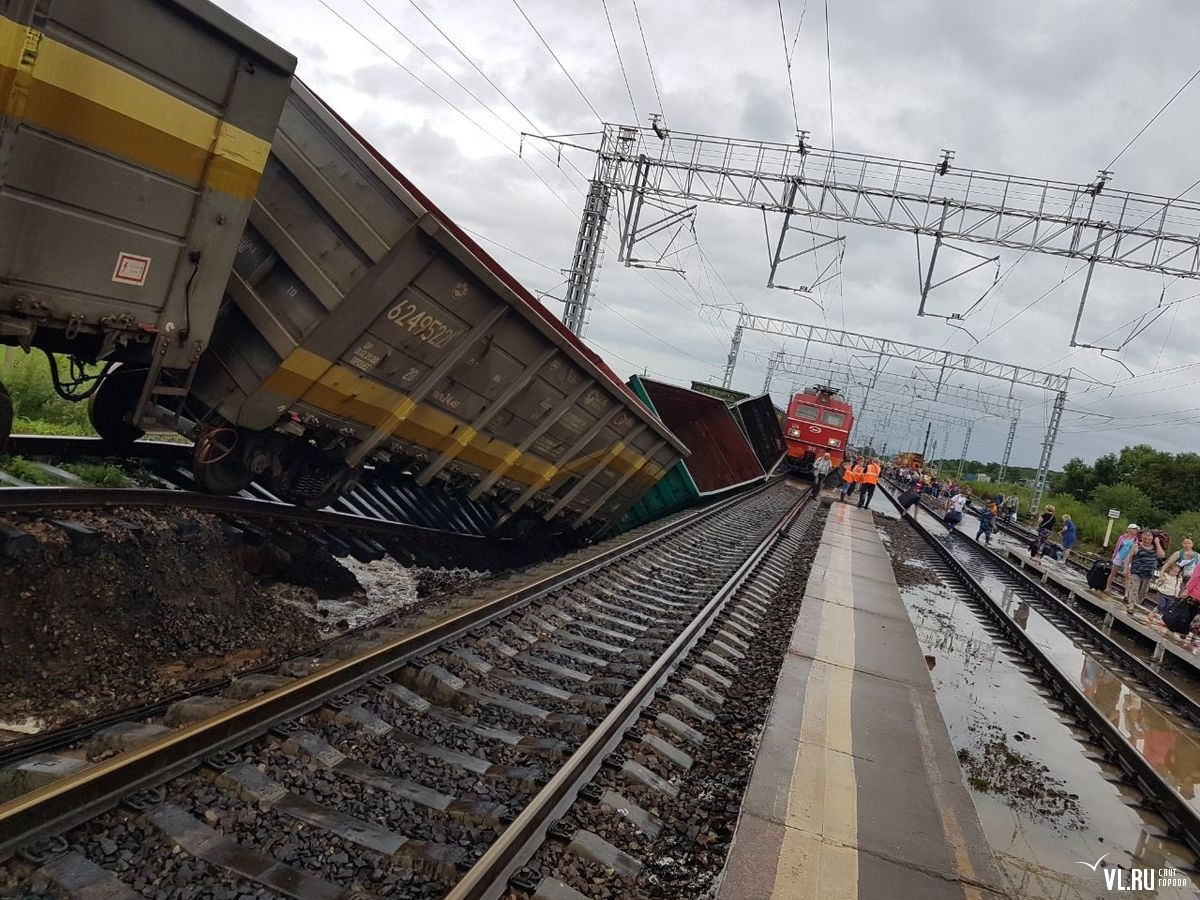 Rains in the Primorsky Territory... Washed out the railway and bridges. Hassan was cut off from the federal highway. - Дальний Восток, Primorsky Krai, Rain, Typhoon, Railway, Weather, State of emergency, Longpost