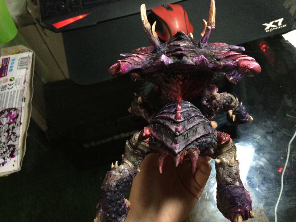 Torrasque - My, Лепка, Velvet plastic, Handmade, Starcraft 2, Zerg, Longpost