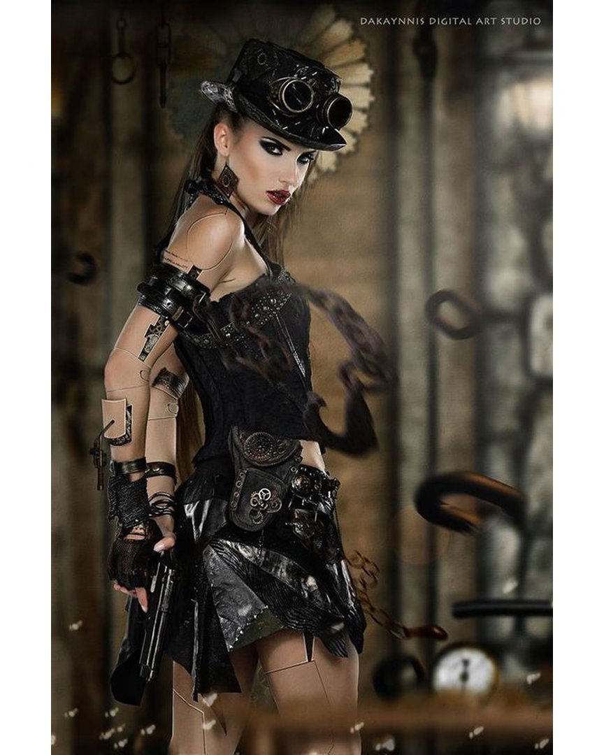 Model girls in STEAMPUNK style - Steampunk, , , , Cosplay, , , Longpost