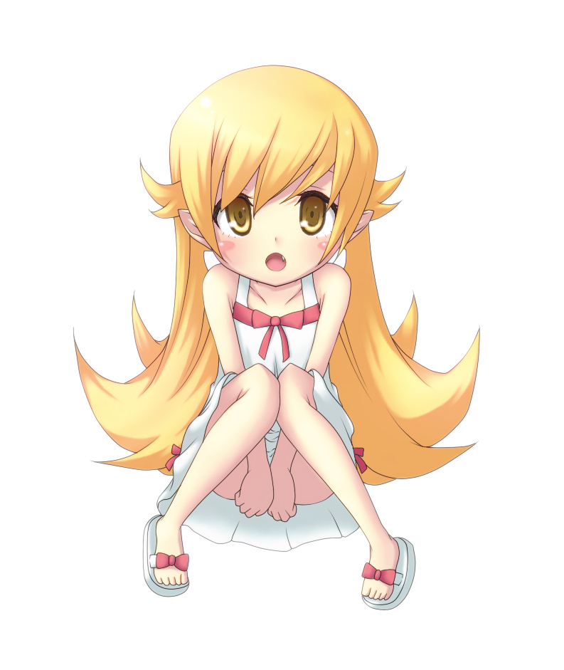 Small and funny #2 ) - Anime, Anime art, , Art, Shinobu oshino, Hachikuji Mayoi, Araragi koyomi, Monogatari series, Longpost