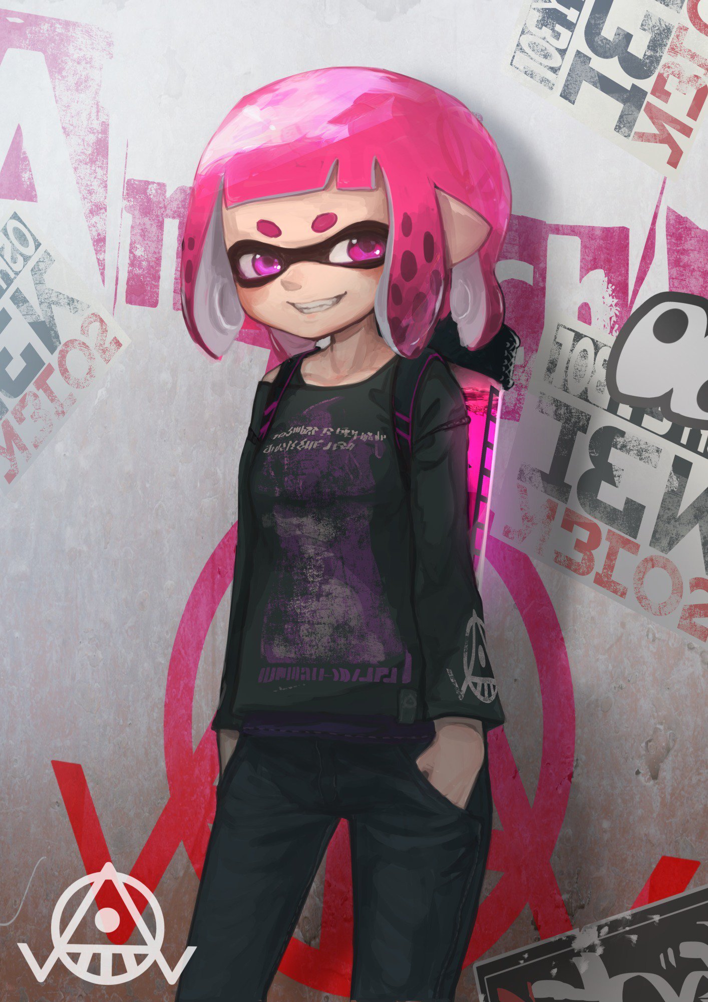 Conversion to Inkling completed) - Splatoon, Woomy, Inklings, Art, Hizake, Longpost