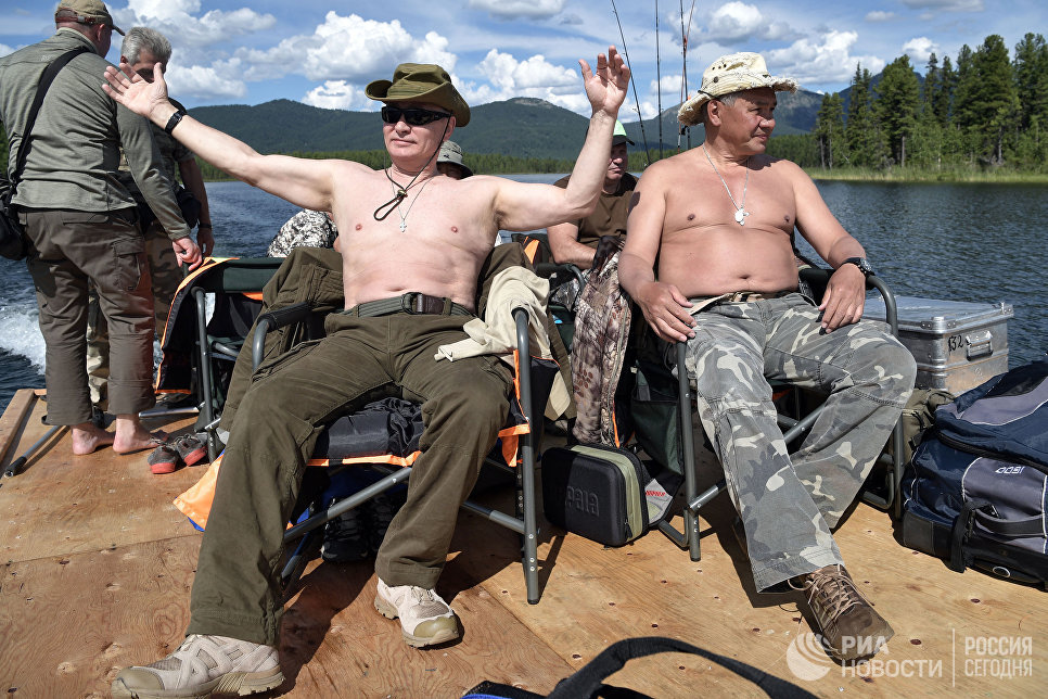 How Putin rested in Siberia - Politics, Vladimir Putin, USA, Petro Poroshenko, Humor, Longpost