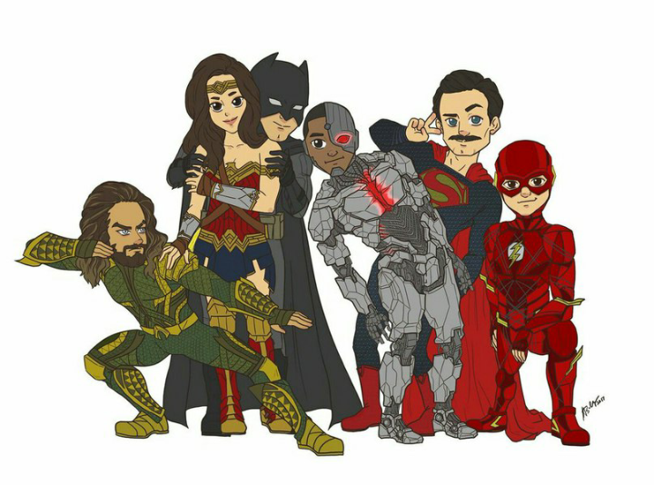Justice League - Justice League, Dc comics, Batman, Cyborgs, Superman, Wonder Woman, Flash, Aquaman, Justice League DC Comics Universe