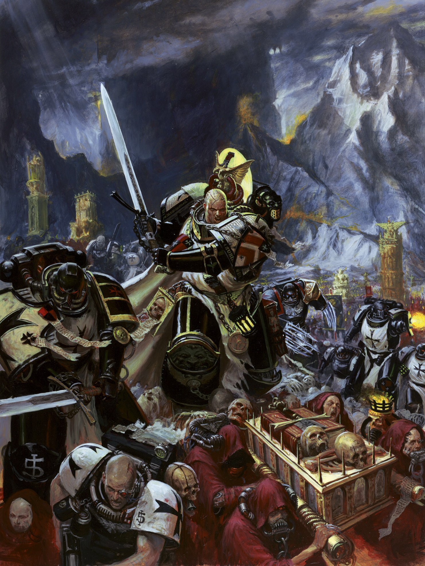 Black Templars - translation from the 8th edition Space Marine codex - Warhammer 40k, Wh back, Black templars, Longpost