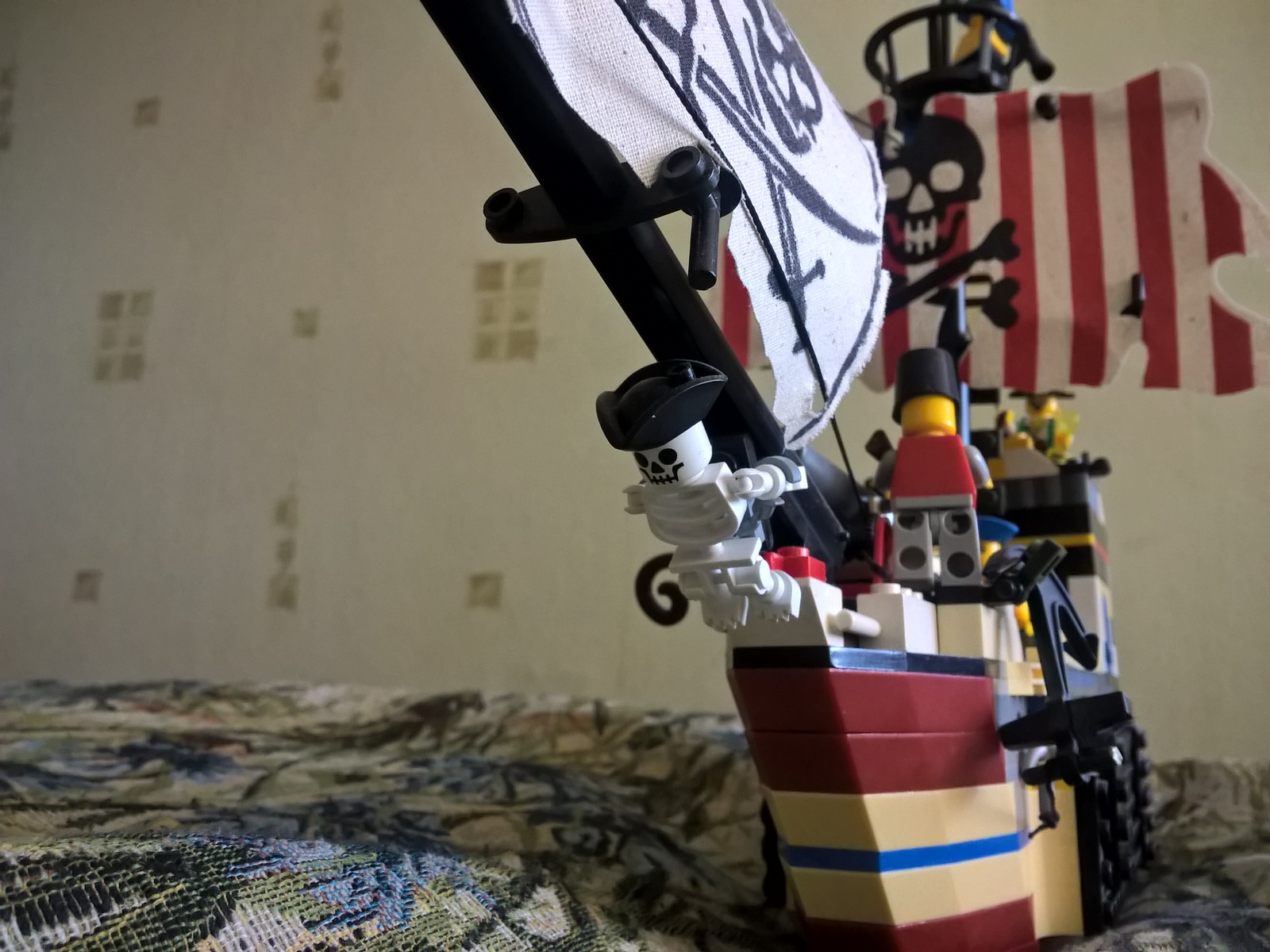 Pirate ship from pirate building materials (Brick) - My, Lego, , Homemade, Longpost, Pirates