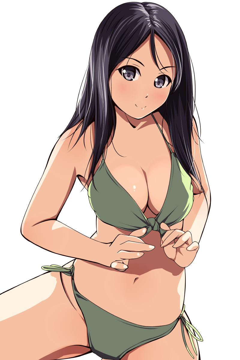 Anime Art - NSFW, , Swimsuit, Bikini, Anime art, , Longpost, Breast