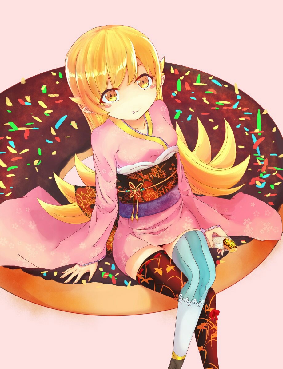 Anime art - Anime Art, Monogatari series, Аниме, Арт, Shinobu Oshino