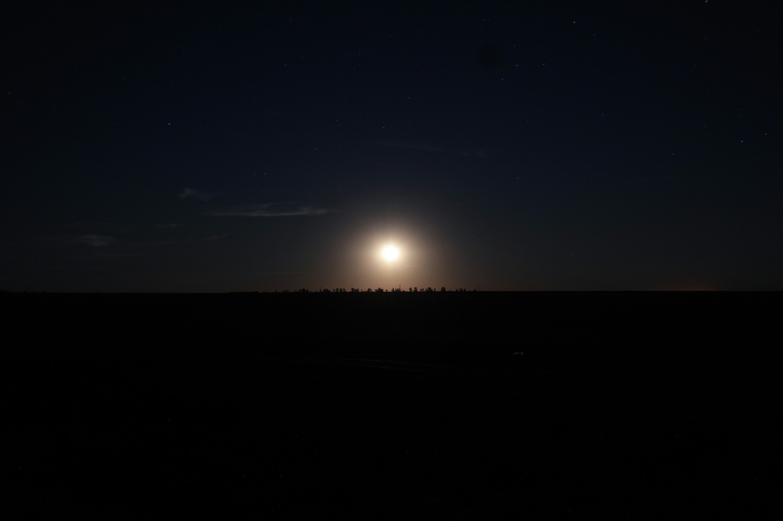 Moon rise - My, Night, moon, The photo