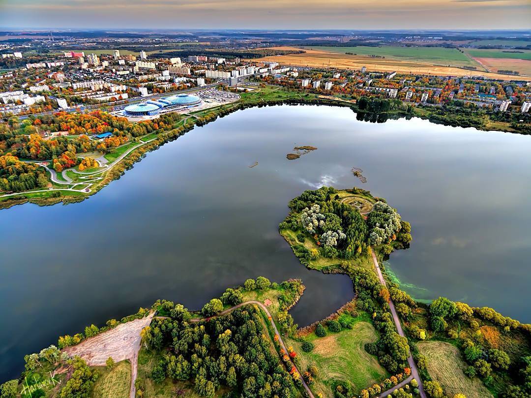 Microdistrict Chizhovka in Minsk from a bird's eye view. (photo: Konstantin) - Nature, Minsk, Republic of Belarus