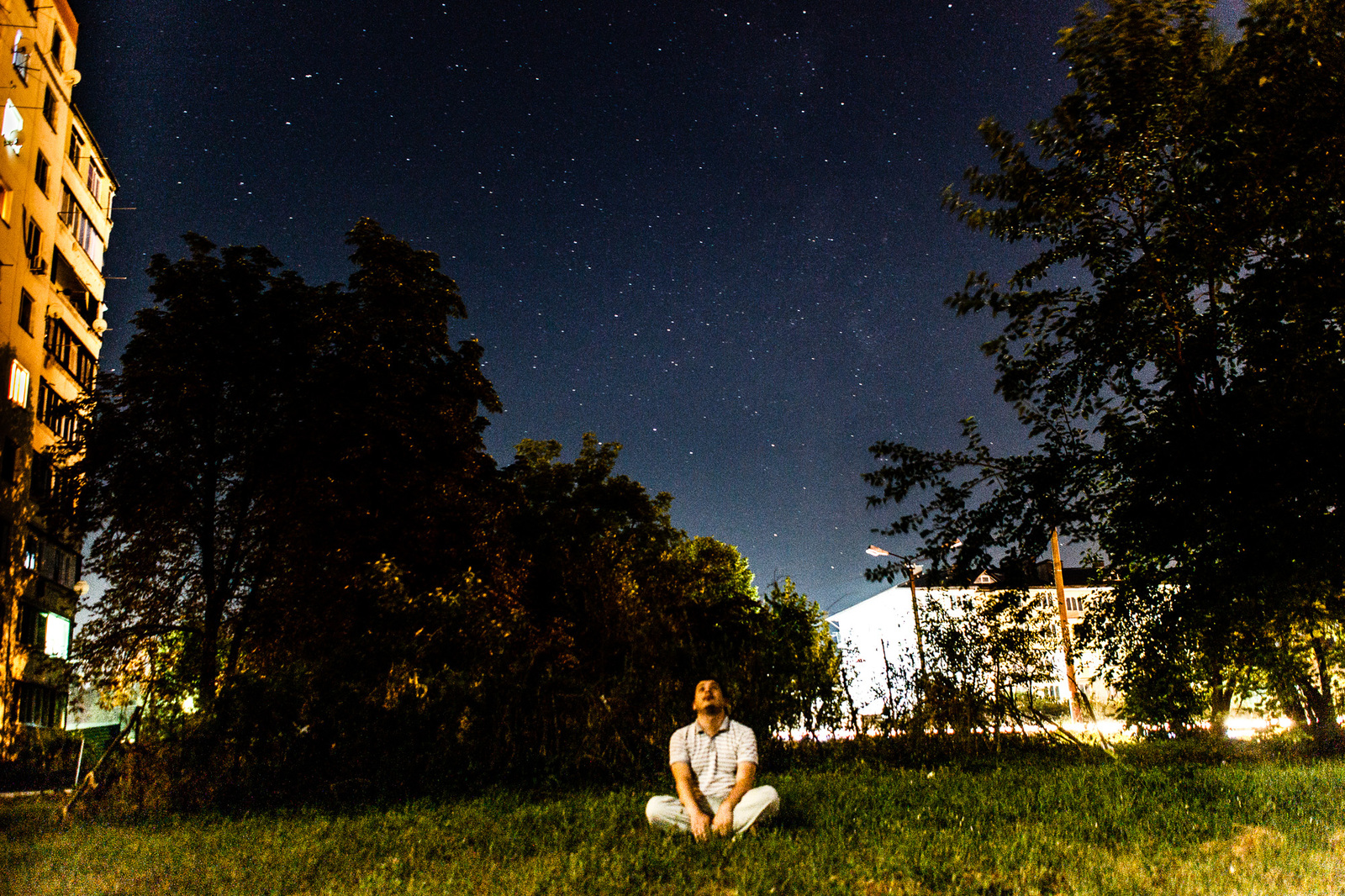 Perseids, wow! - My, Selfie, Starry sky, Long exposure, Perseids, 