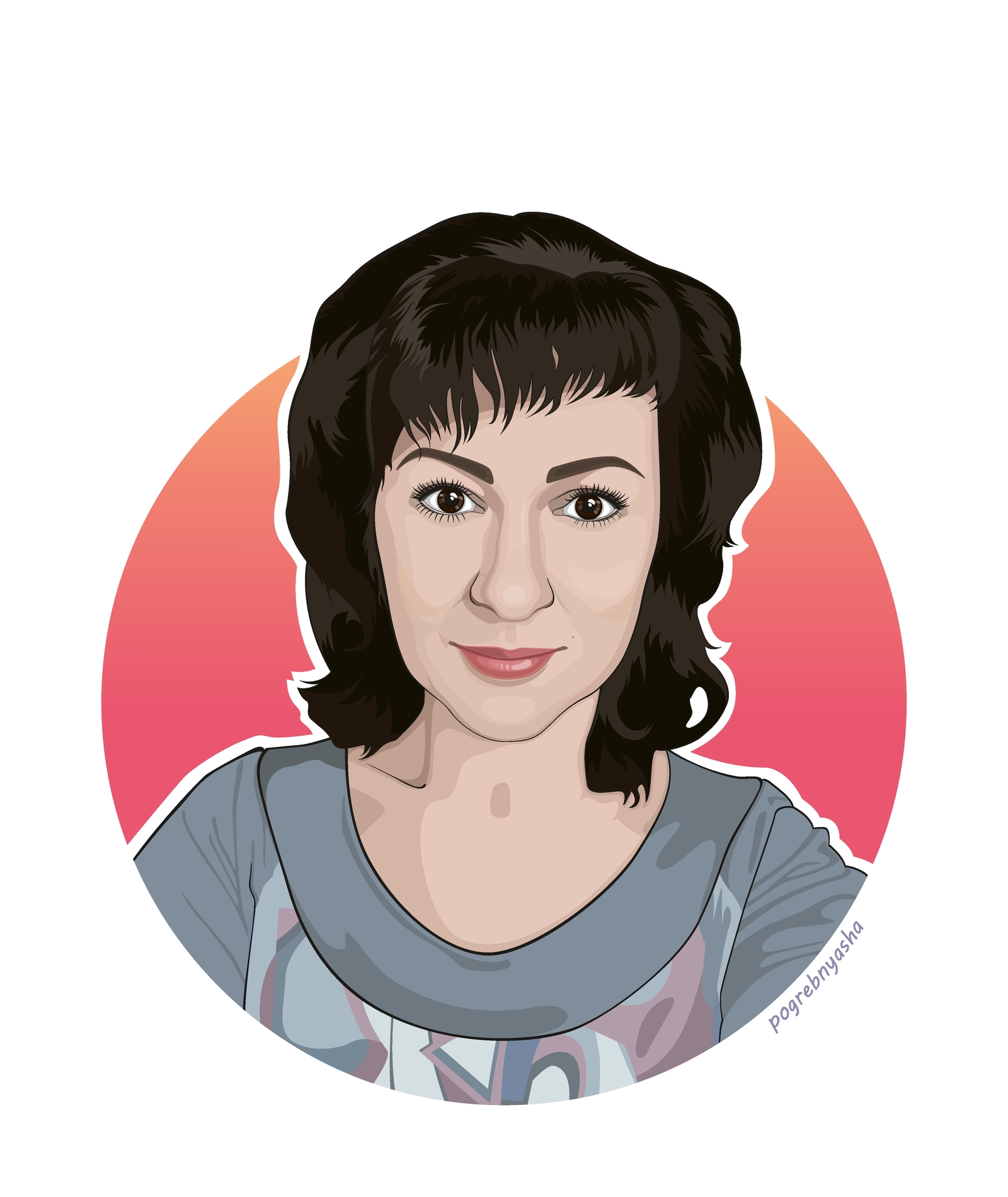 Vector portraits :) - My, , Vector graphics, , Portrait by photo, Portrait, Creation, Longpost