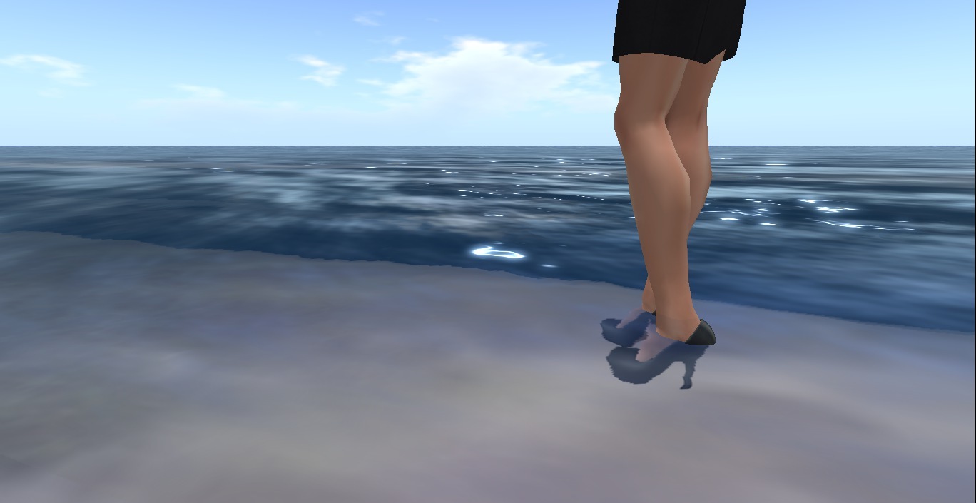 Oops - Maira Wilkirain wears heels in the sea 3D - My, , , Longpost