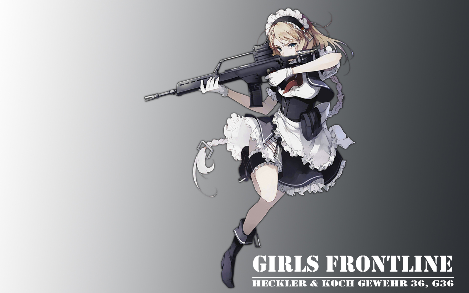 Аниме арты - Аниме, Оружие, Anime Art, G36, М16, Ump40, Длиннопост, Girls Frontline