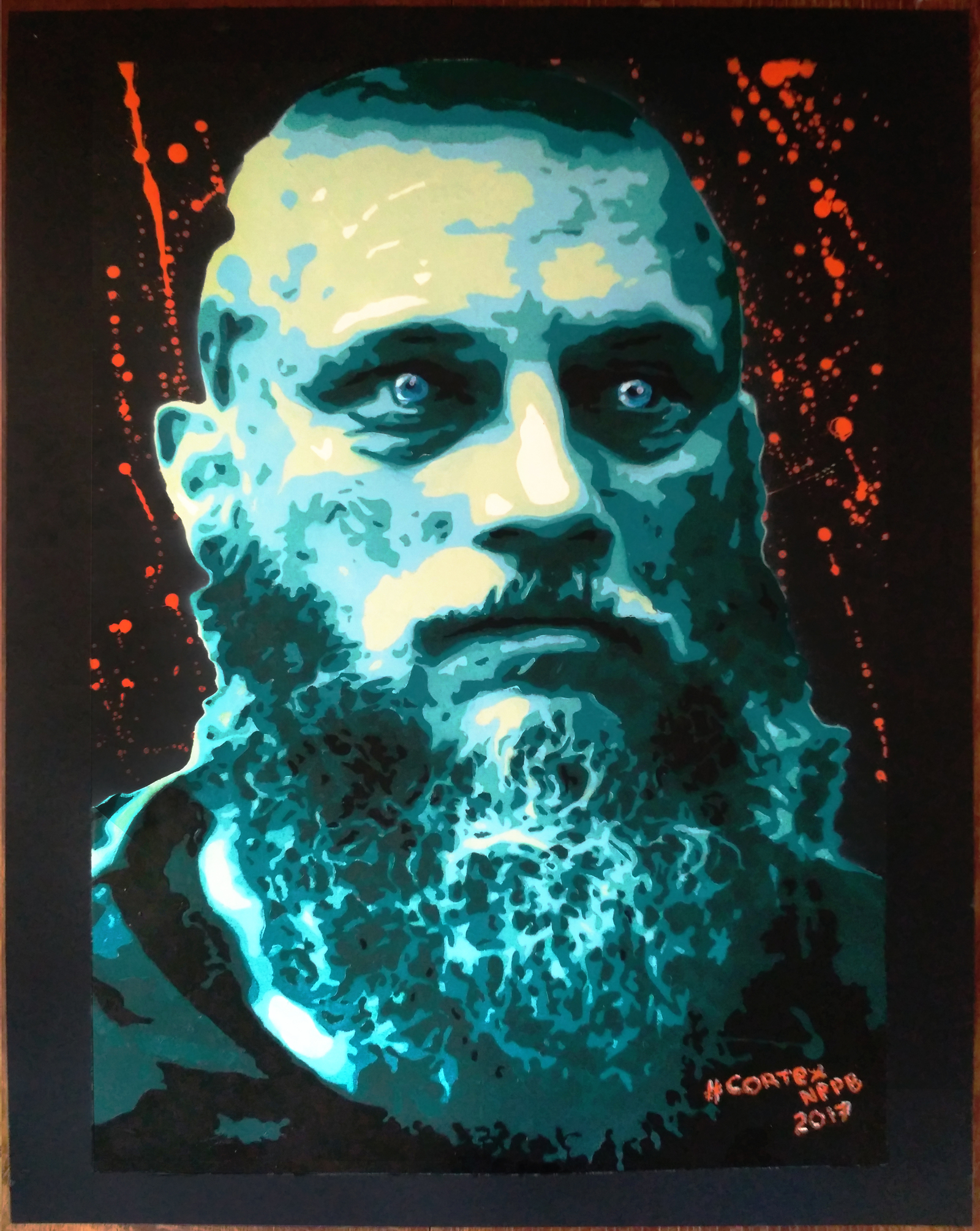 Return of King Ragnar - My, Stencil, Викинги, Ragnar Lothbrok, , , , Longpost