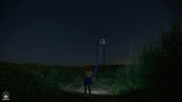 Night with Ulyanka - Ulyana, Endless summer, Longpost, Anime, Not anime, Visual novel