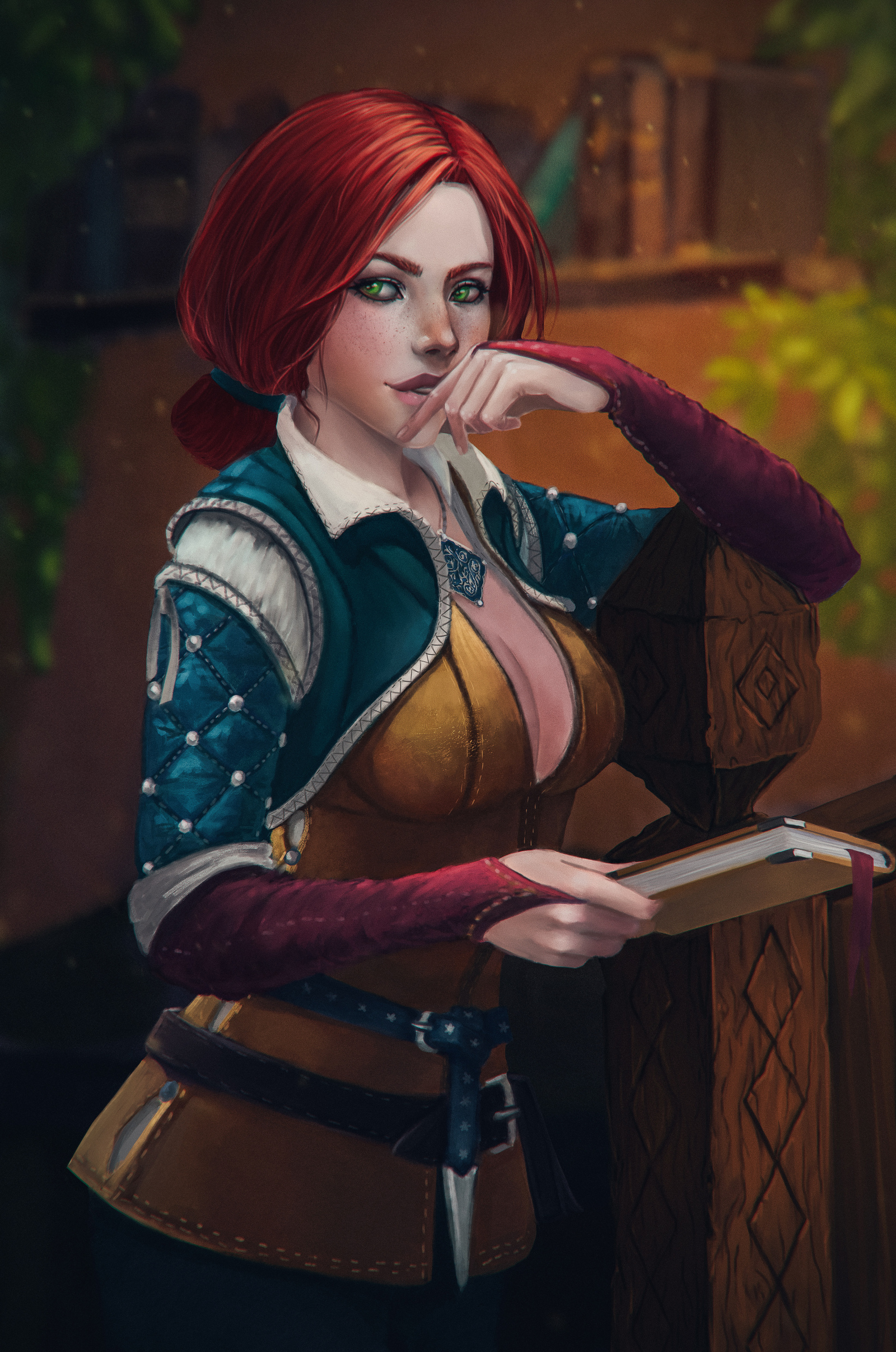 Triss Merigold - My, Triss Merigold, Witcher, Witcher Art, , Digital drawing