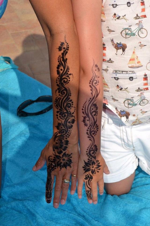 Татуировка из хны – символ женской красоты