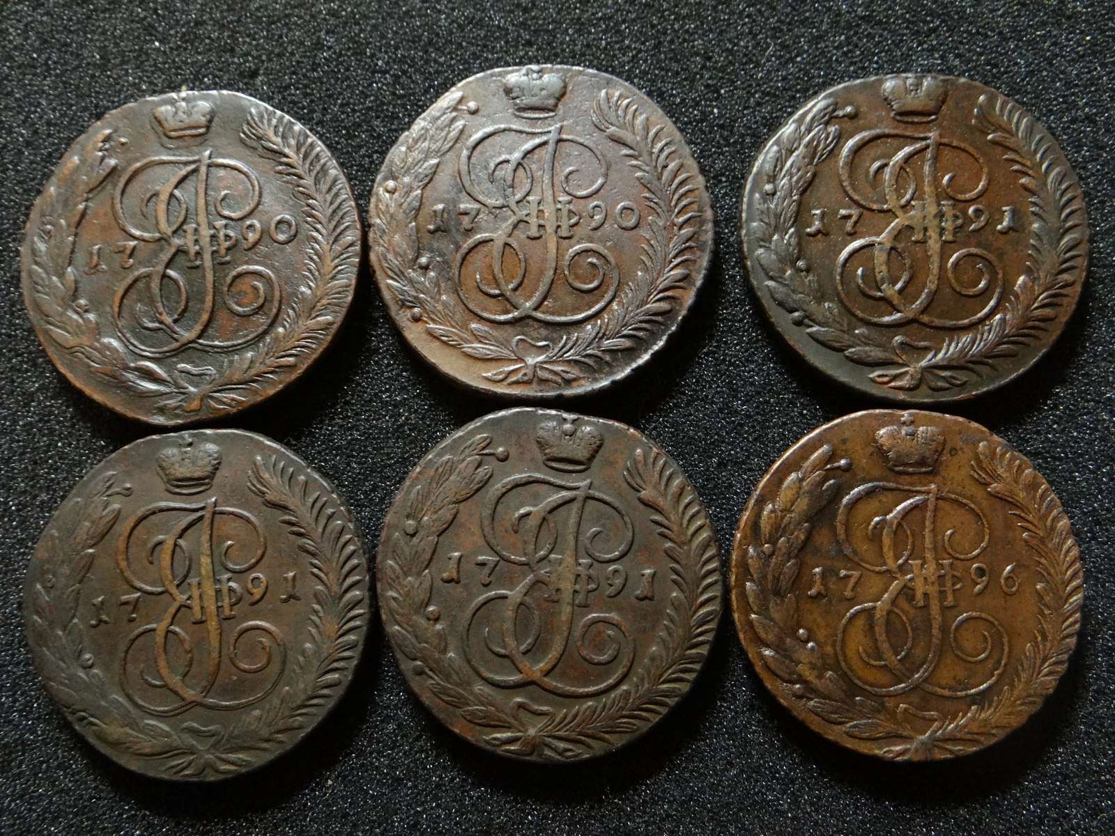 A small selection of Anninsky nickels - My, Pyatak, Catherine II, , Video