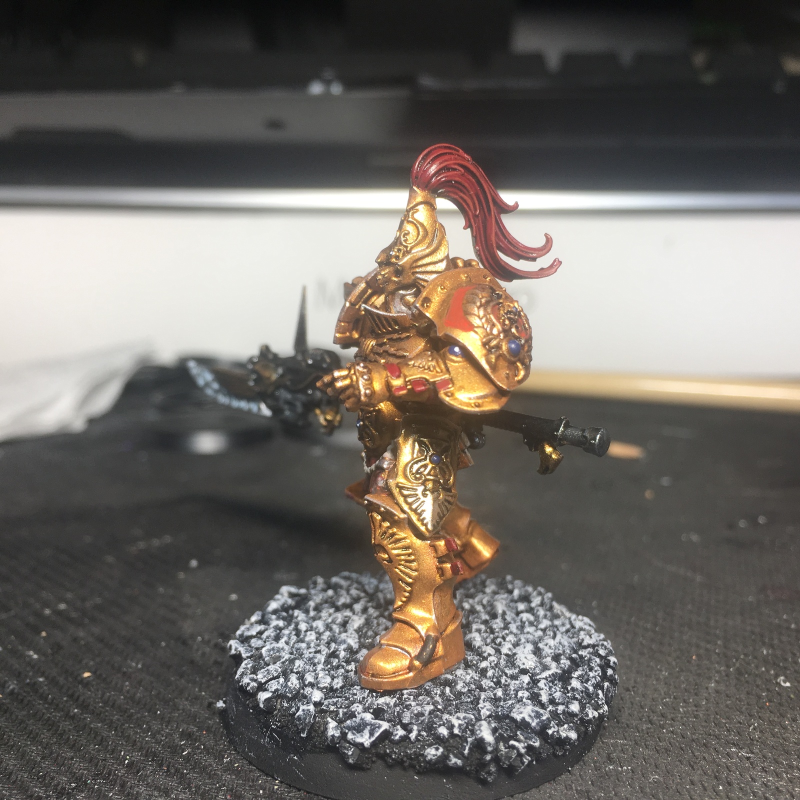 [NOT] First Paint Month: Adeptus Custodes Demigods - My, Wh miniatures, Warhammer 40k, Warhammer, Adeptus Custodes, Skillful fingers, Longpost