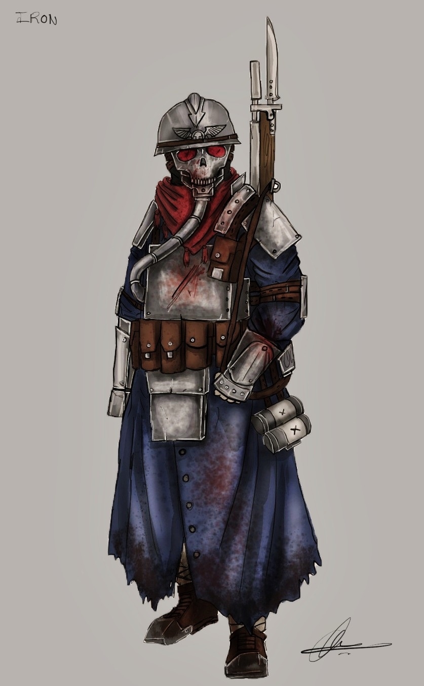 Our purpose is what keeps us alive. - Death korps of krieg, Wh Art, Warhammer 40k