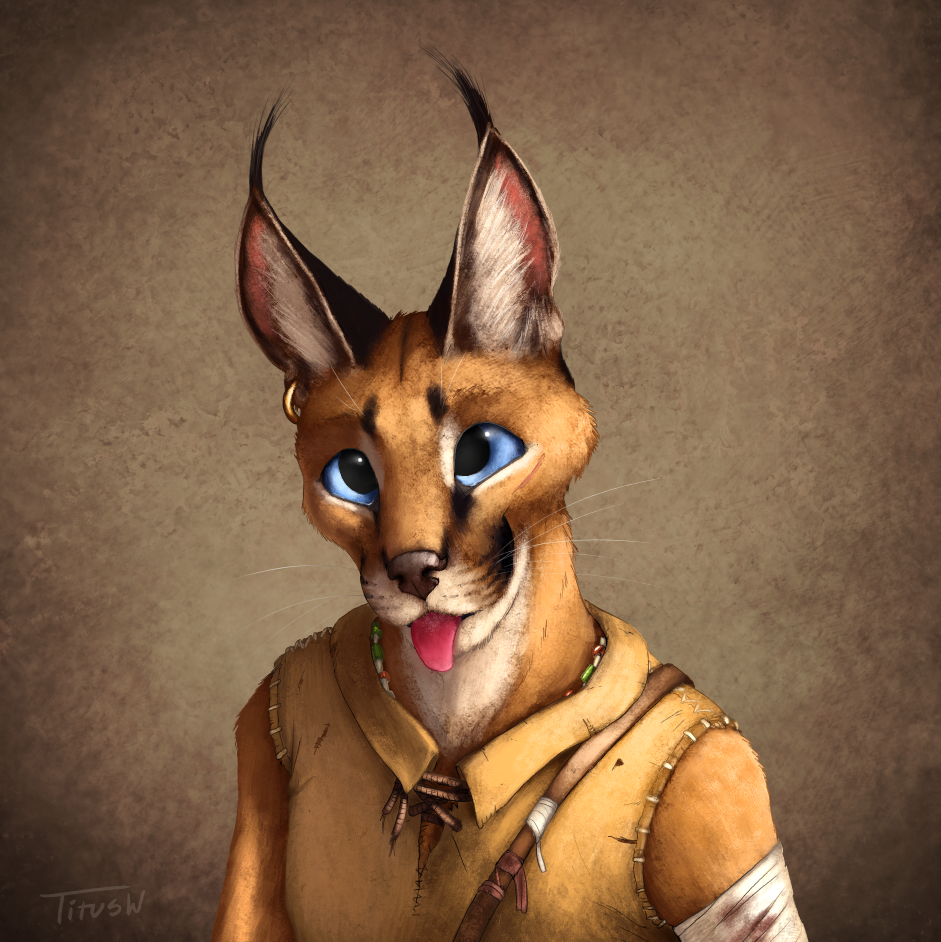 Silly girl - Furry, Anthro, Art, Titusweiss