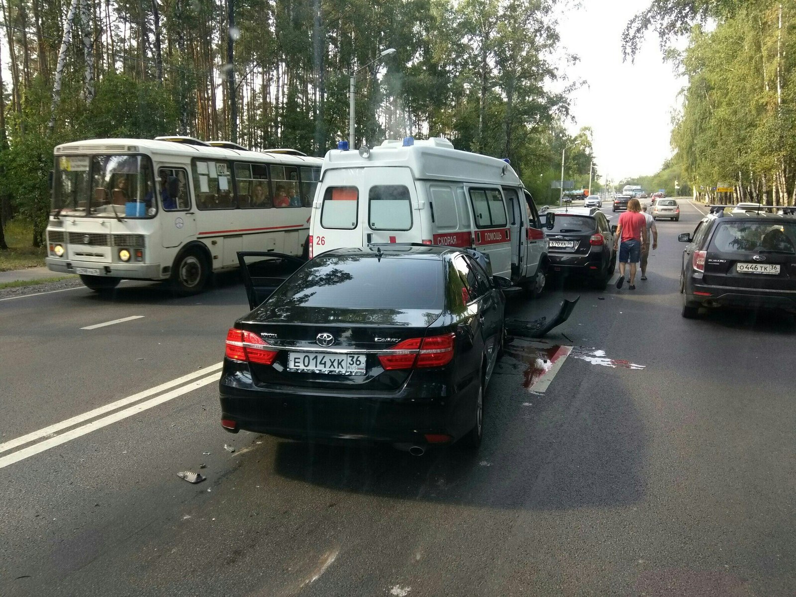 Another accident due to the fault of the golden boy - Voronezh, Road accident, Ambulance, Inadequate, In contact with, Copy-paste