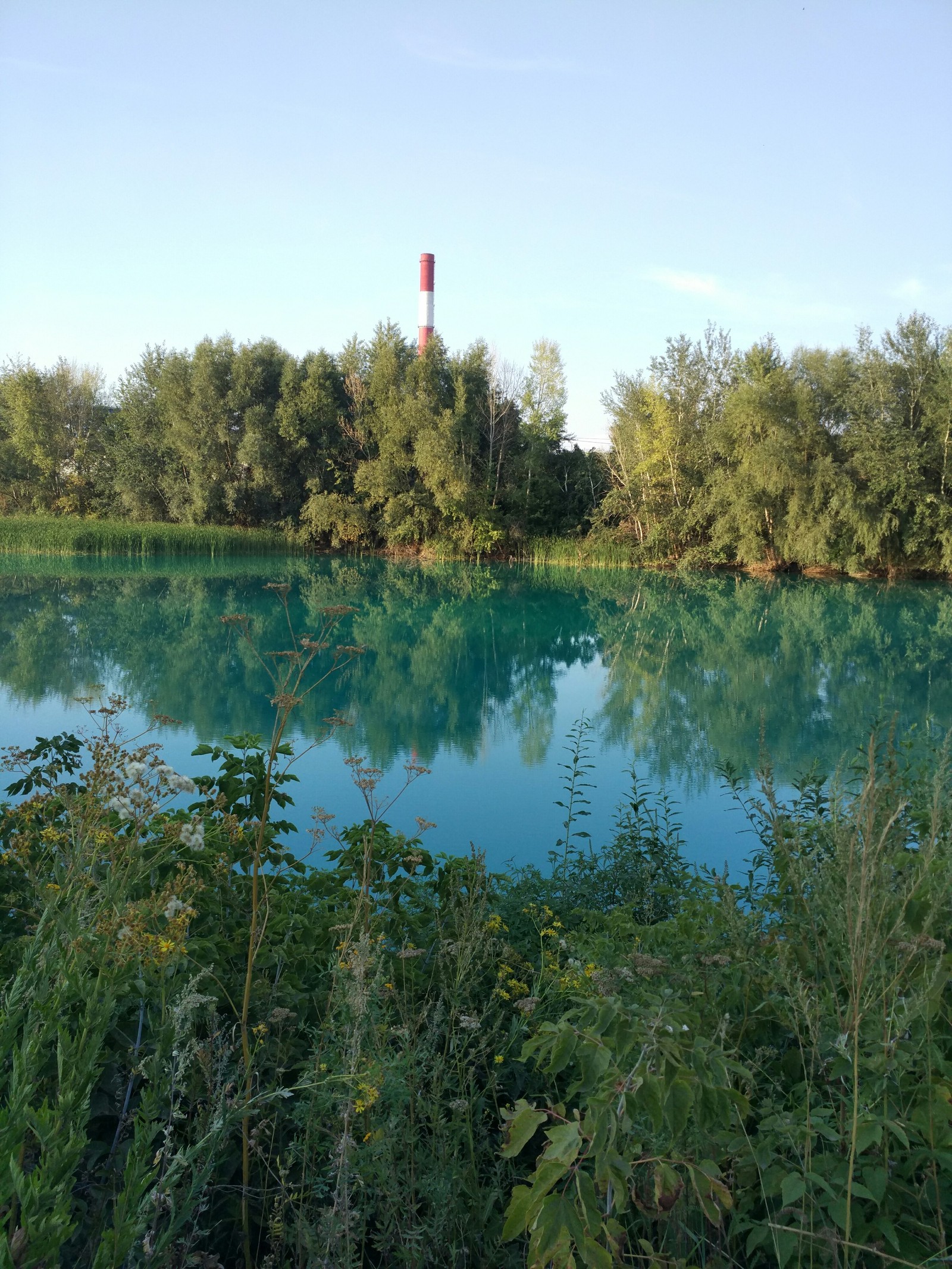 Unusual pond near the thermal power plant - My, CHP, Chemistry, Ecology, Pond, Water, Orenburg, Longpost