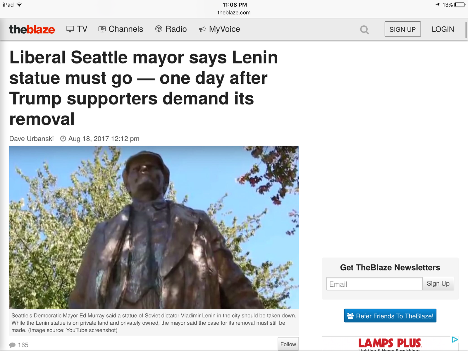 In Seattle, they are trying to get rid of the statue of V.I. Lenin. - Lenin, The statue, USA, Sculpture