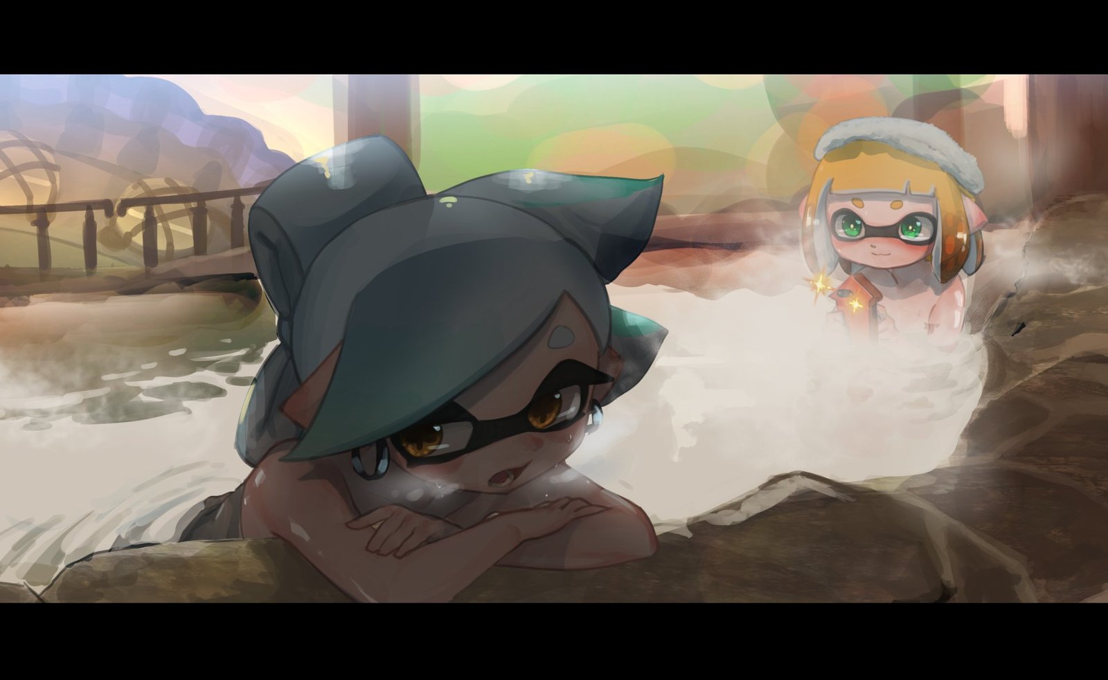 You gotta take a break sometimes, right, Agent 4? - Splatoon, Woomy, Inklings, Art, Hizake