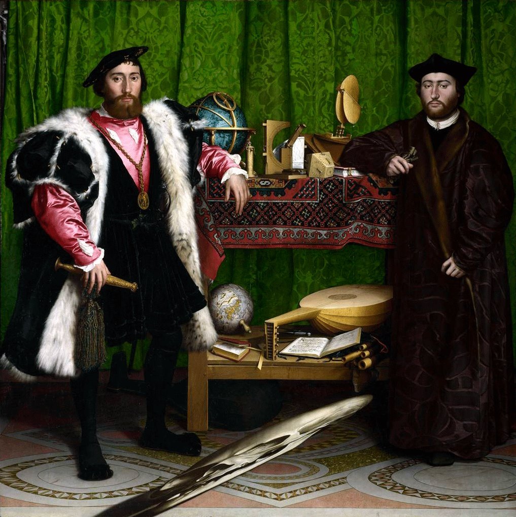 The first 3d effect in painting - Scull, Holbein, Painting