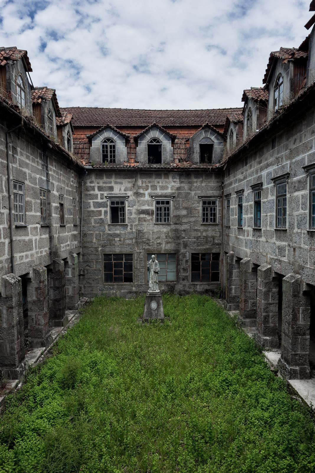 Courtyard of an abandoned monastery - Abandoned, Monastery, beauty