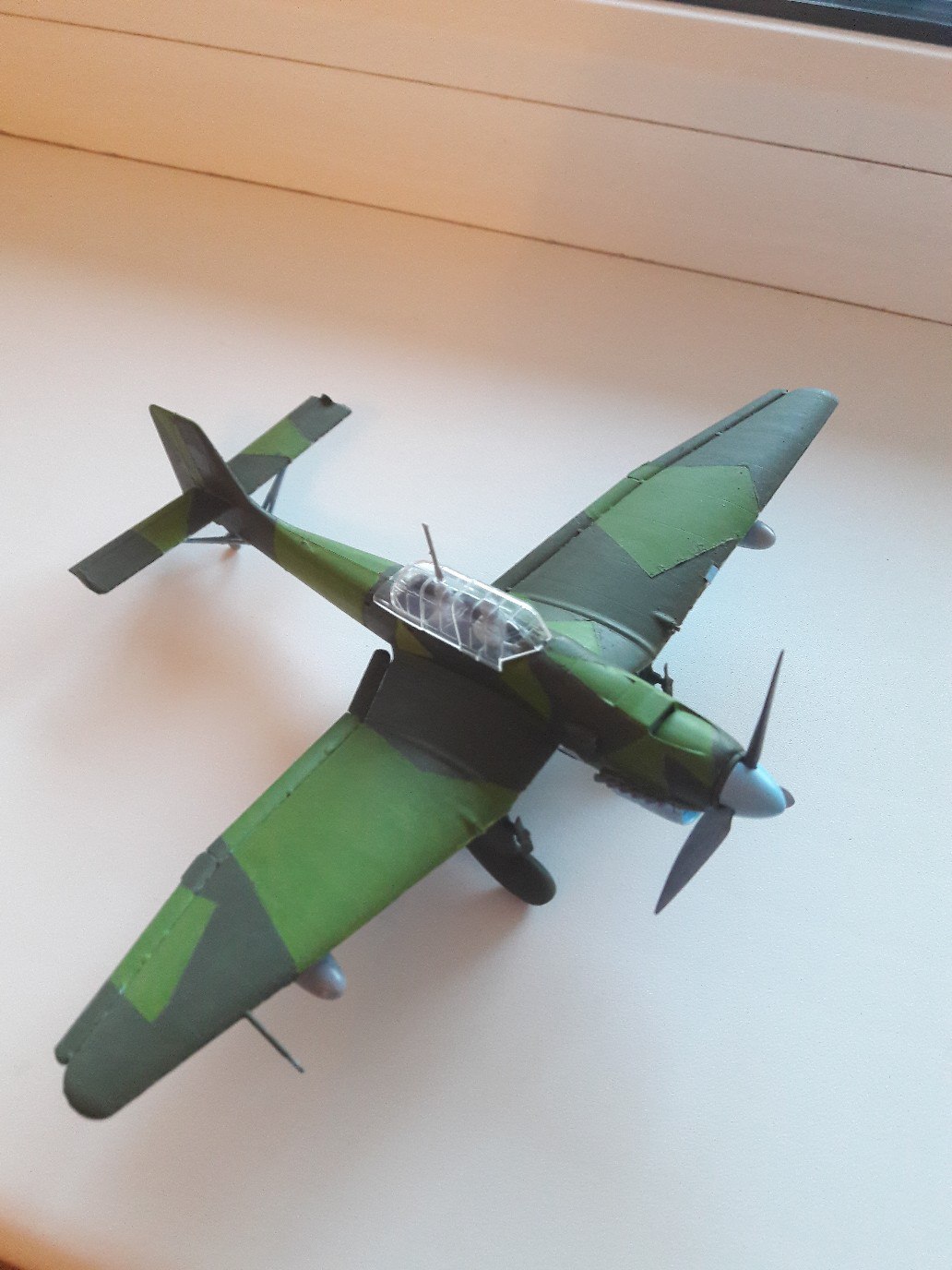 First experience in modeling - My, Stand modeling, Ju-87, Modeling, Longpost