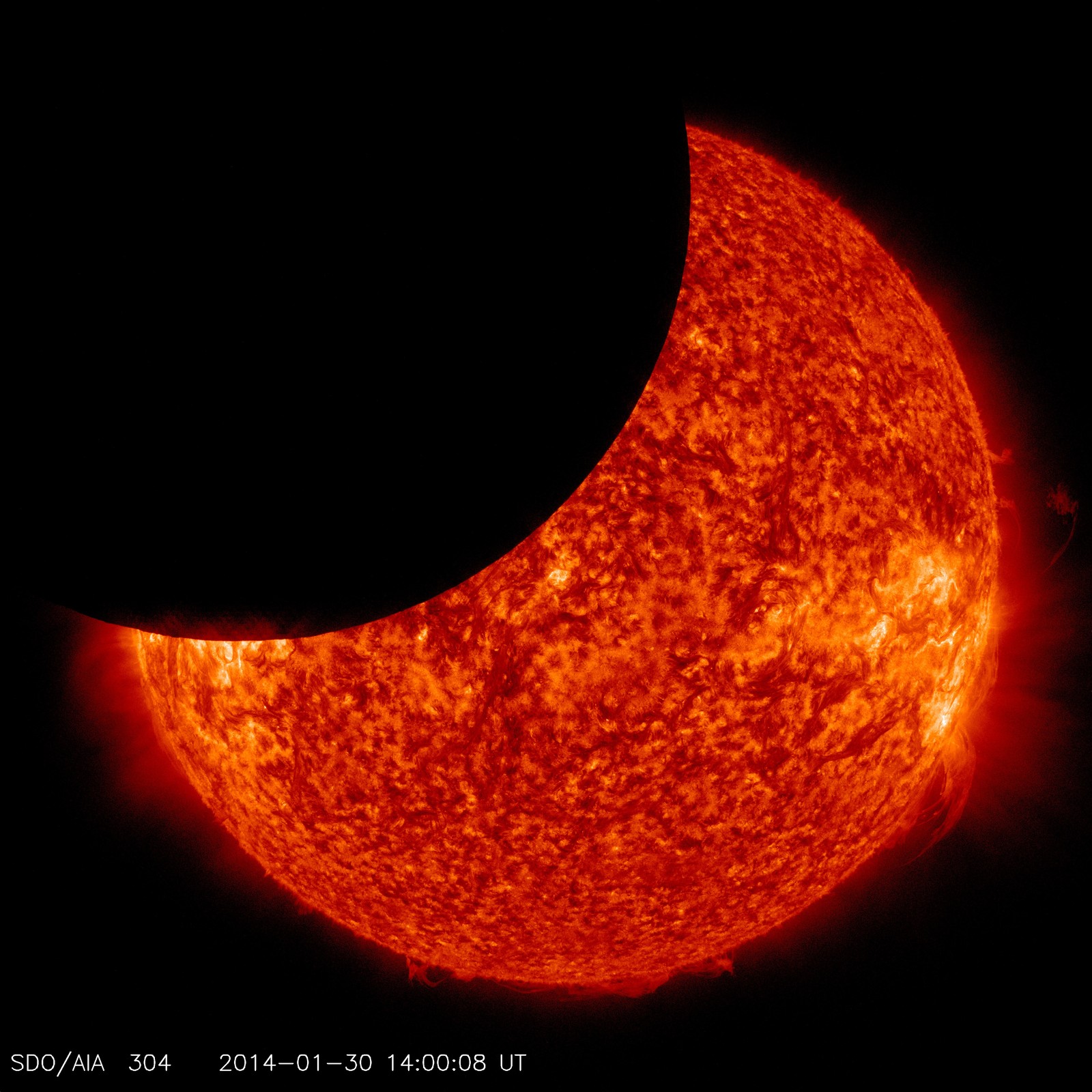 Solar eclipse taken from space - Solar eclipse, Space