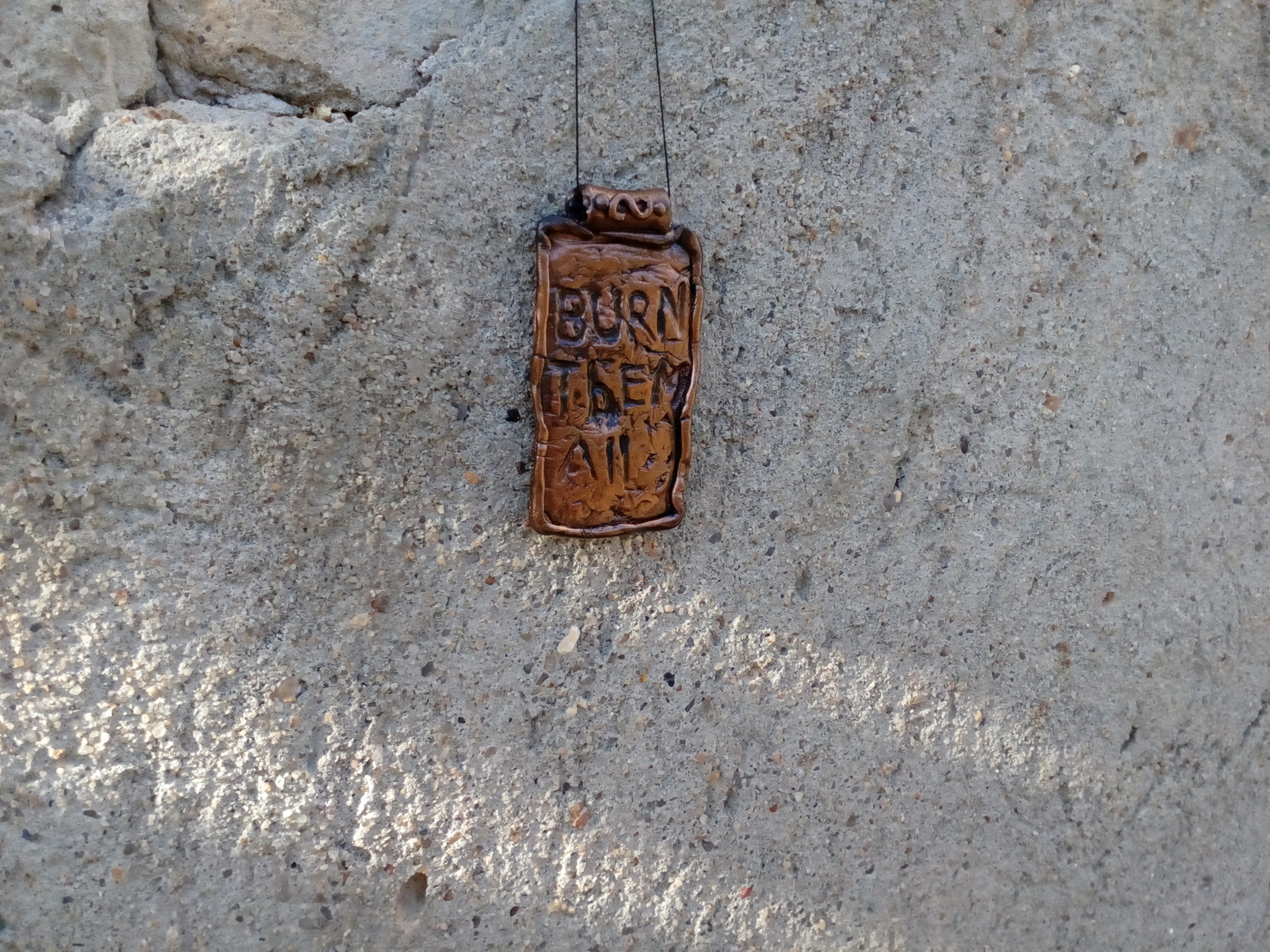 Burn them all. - My, My, Polymer clay, Decoration, Bijouterie, Pendant, Longpost