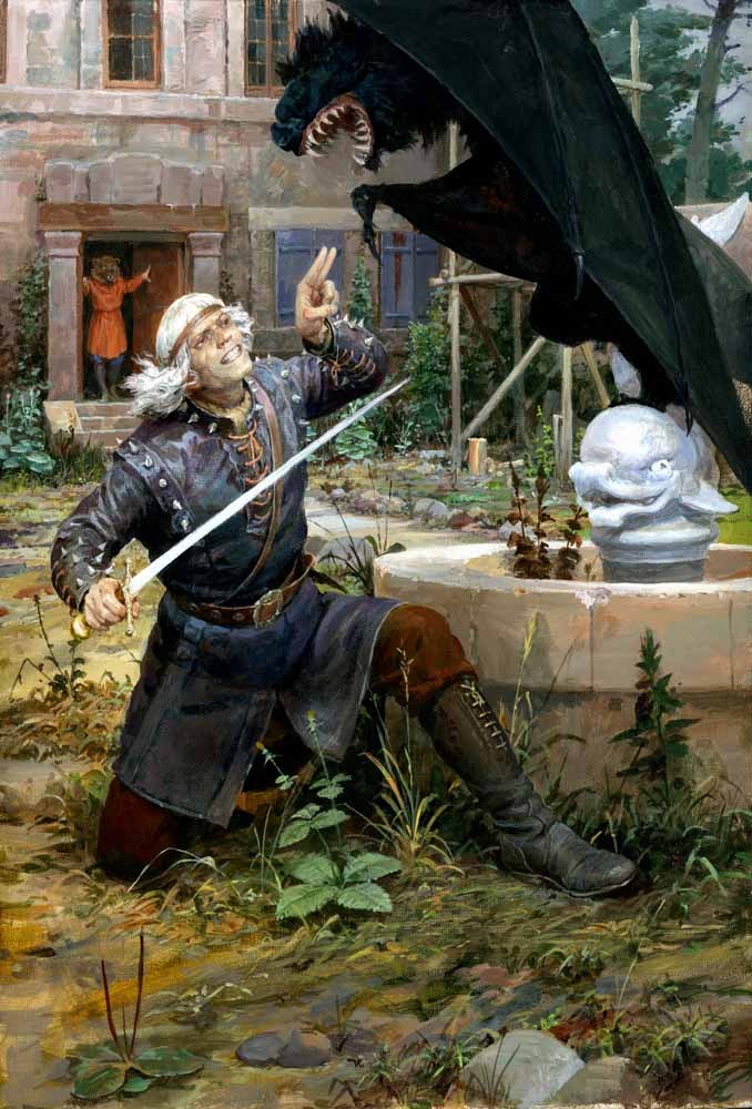 Illustrations for The Witcher books. Artist Denis Gordeev. - Witcher, Illustrations, Denis Gordeev, Longpost