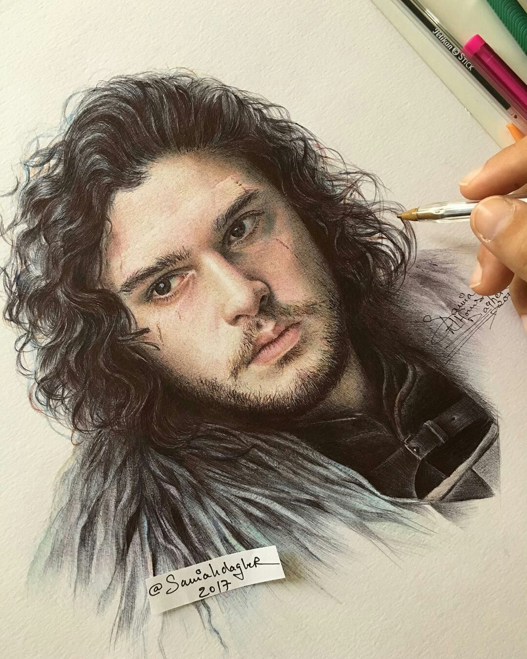 Portraits of Jamie and John - Game of Thrones, Jaime Lannister, Jon Snow