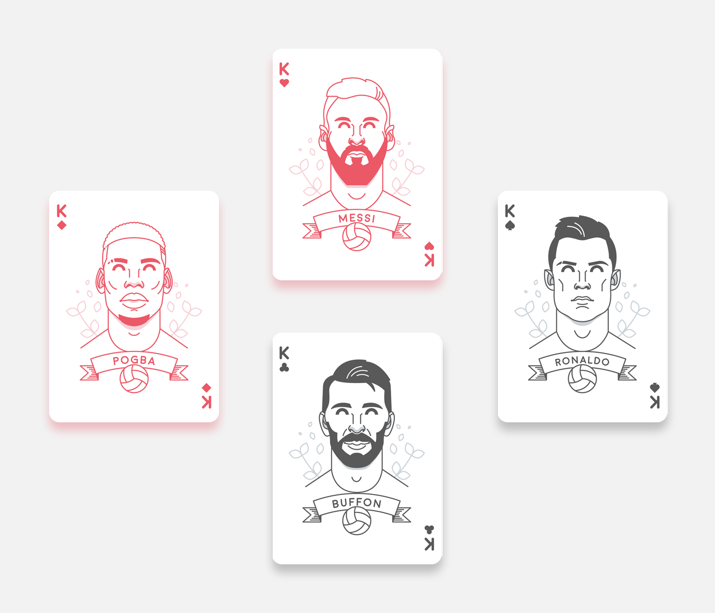 A deck of cards with portraits of football stars - Board games, Football, Playing cards, Longpost