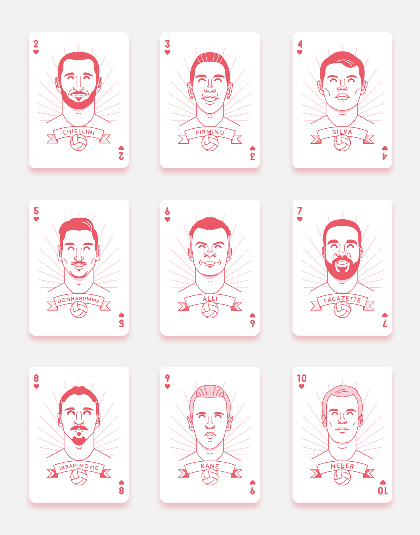 A deck of cards with portraits of football stars - Board games, Football, Playing cards, Longpost