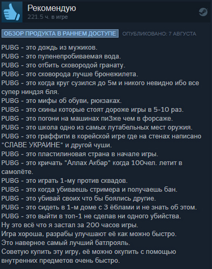 PUBG is... - PUBG, Steam, Games, Review