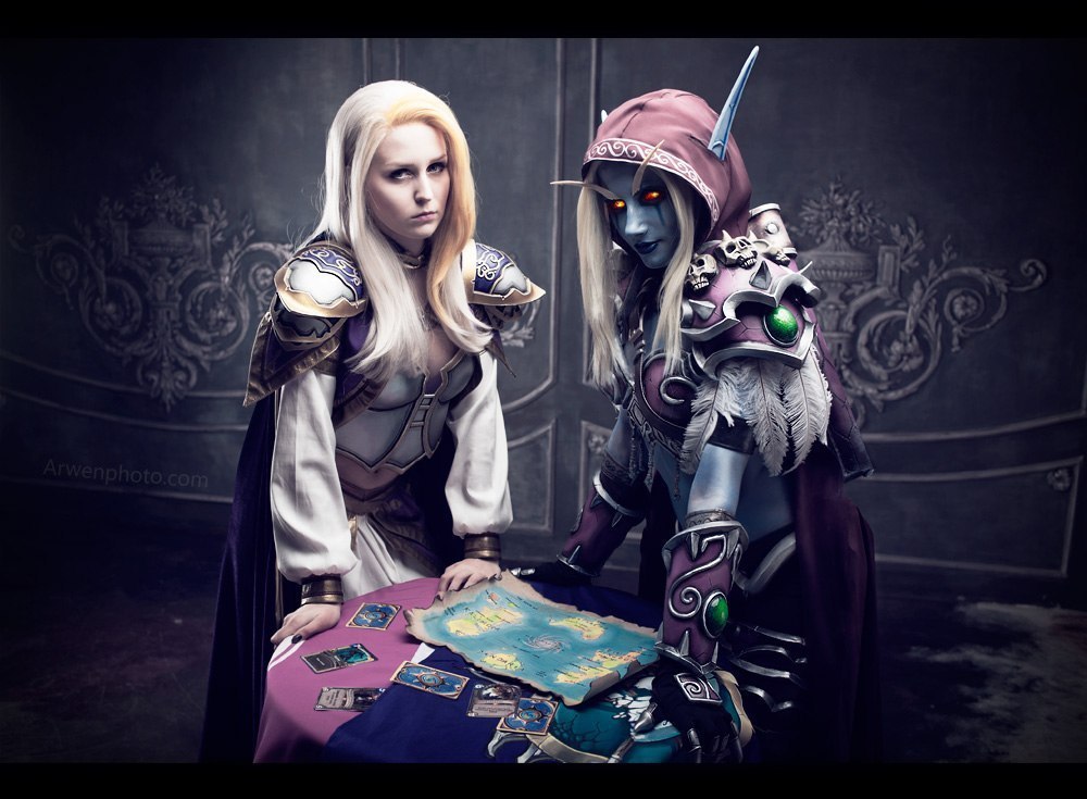 Jaina and Sylvanas - World of Warcraft, Косплей, Джайна Праудмур, Сильвана Ветрокрылая, Ver1sa, Narga