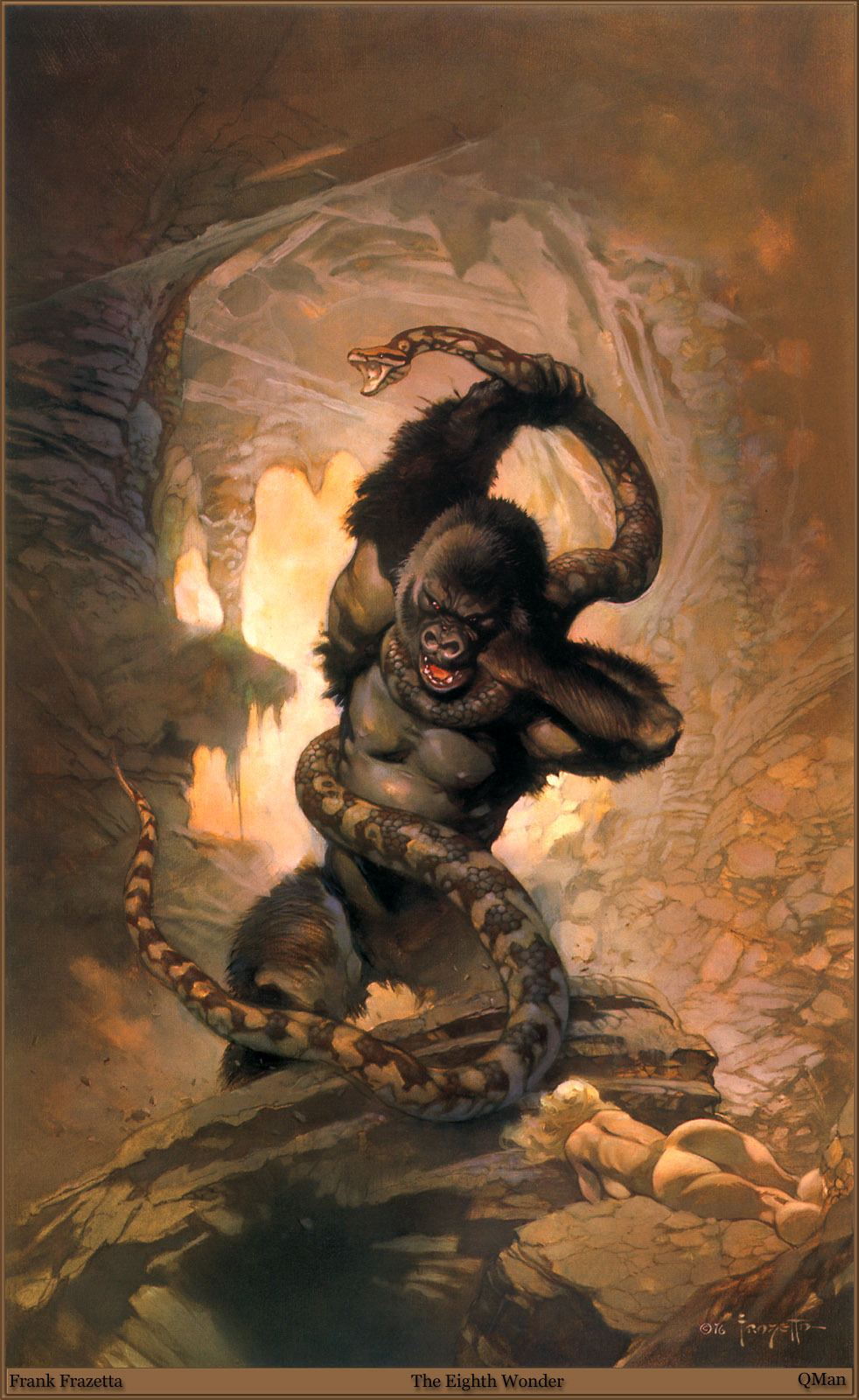 Fantastic Worlds Frank Frazetta - NSFW, Frank Frazetta, Frank Frazetta, Artist, Illustrator, Fantasy, Fantasy, Longpost