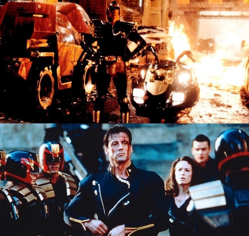 Moderators: yesterday and today - Moderator, Sylvester Stallone, Destroyer, Judge Dredd, Movies, Peekaboo, Rob Schneider, Riot