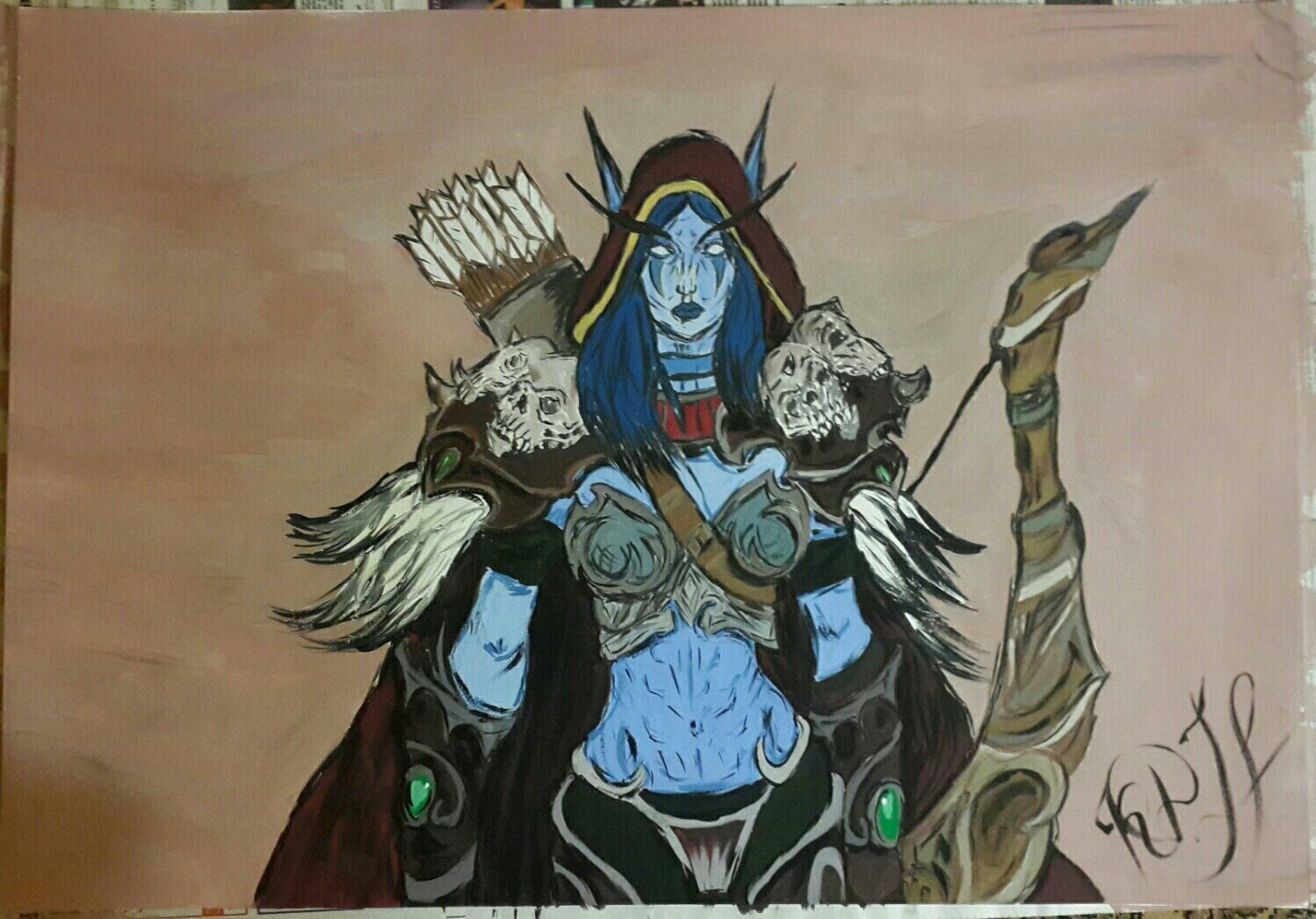 Warcraft art - World of warcraft, Sylvanas Windrunner, Art, Tyrande Whisperwind