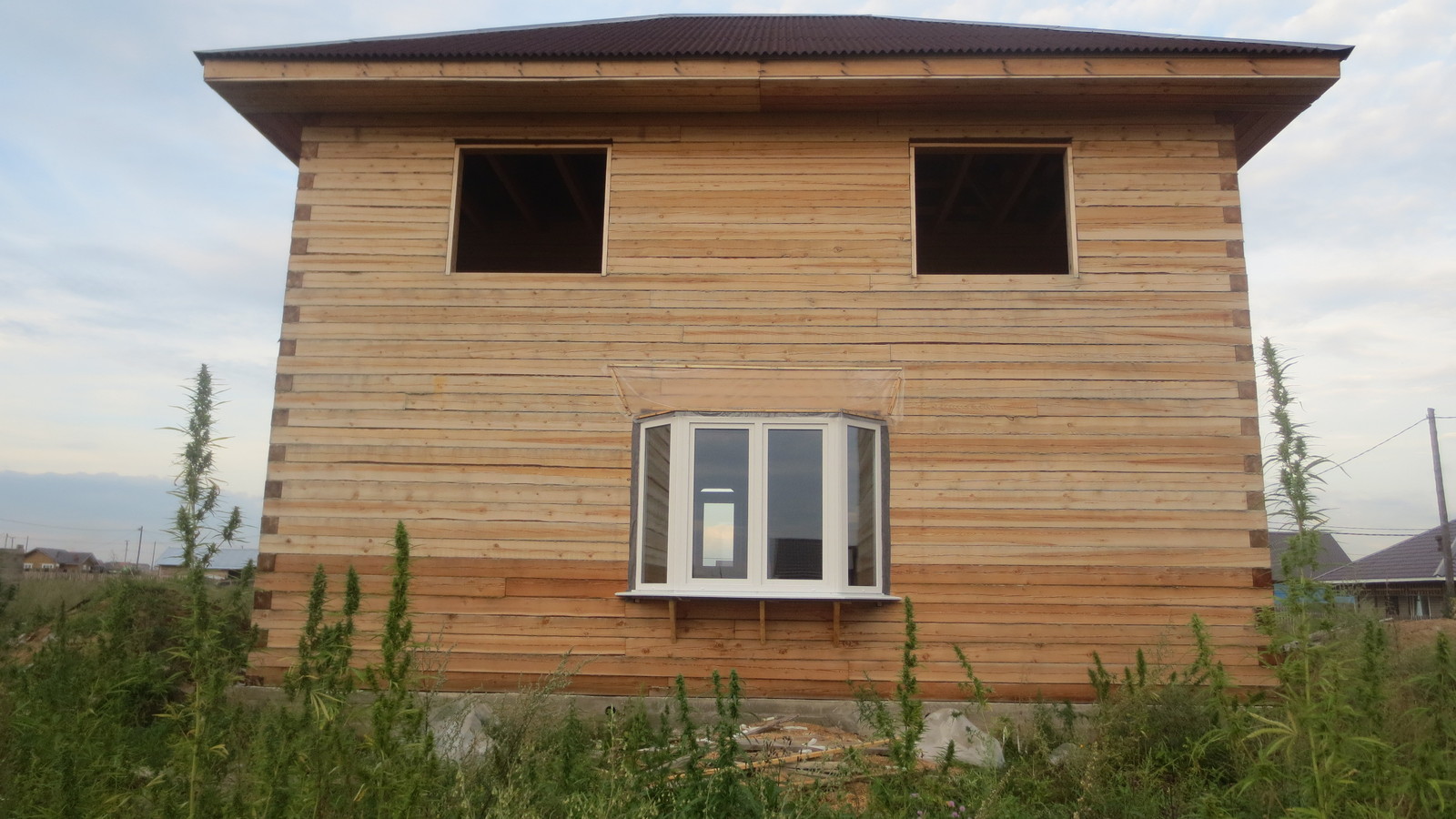 I'm building a house - My, Building, House, Beams, Window, Warming, Longpost, Irkutsk