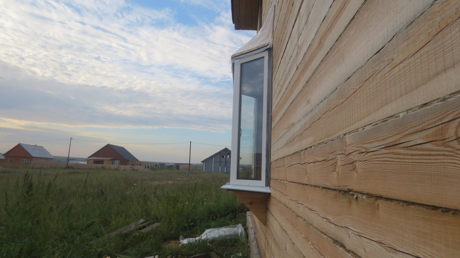 I'm building a house - My, Building, House, Beams, Window, Warming, Longpost, Irkutsk