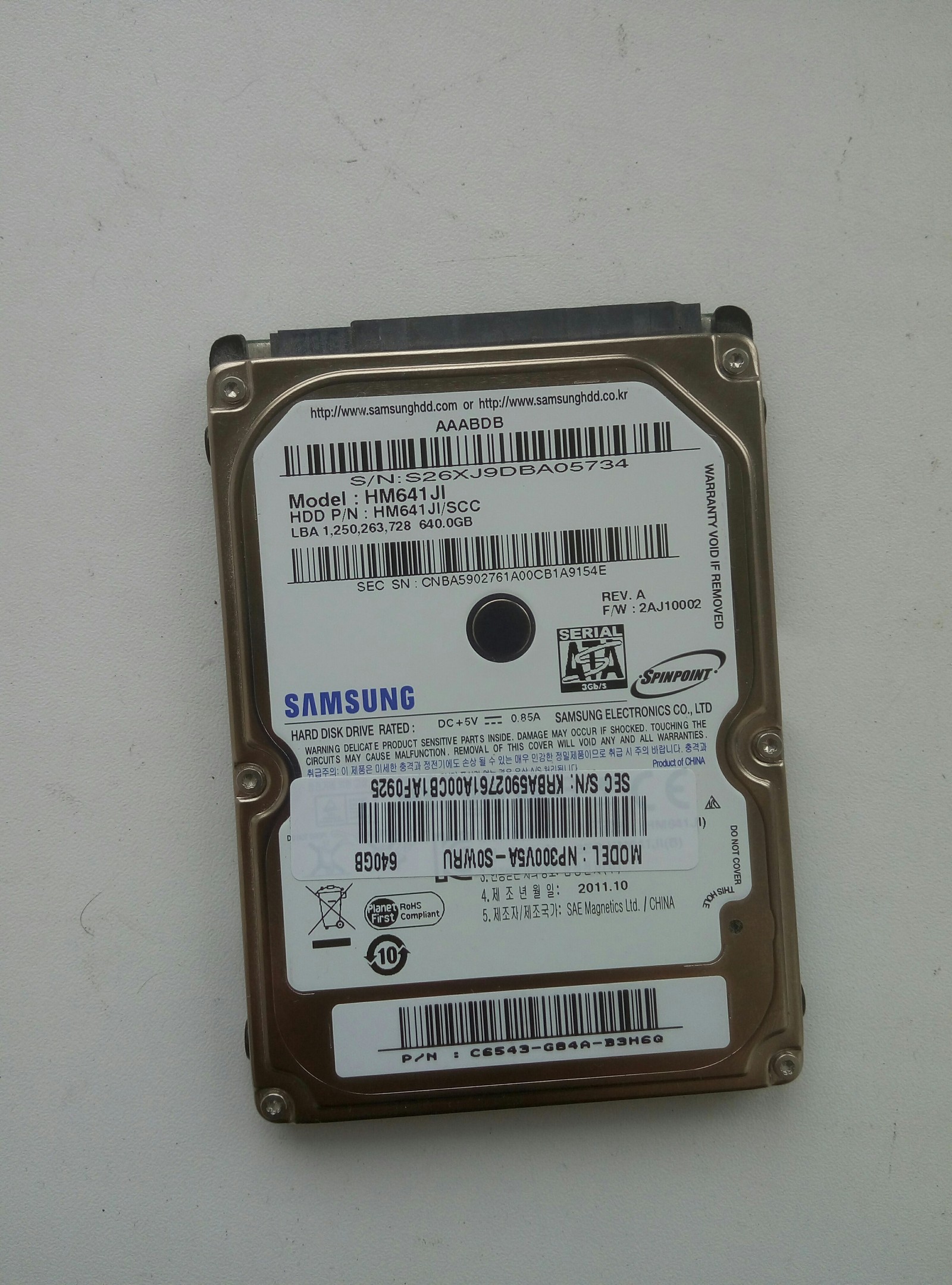 Hard drive won't start - HDD, Recovery, Hdd