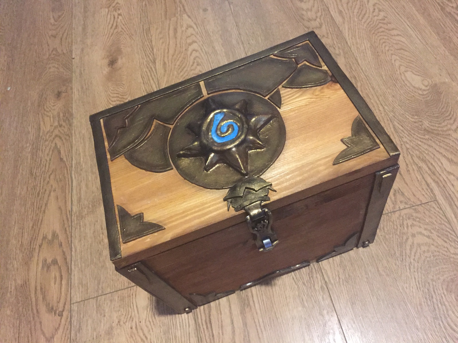 Hearthstone style chest - My, Needlework with process, , Box, Hearthstone, Craft, Craft, Longpost