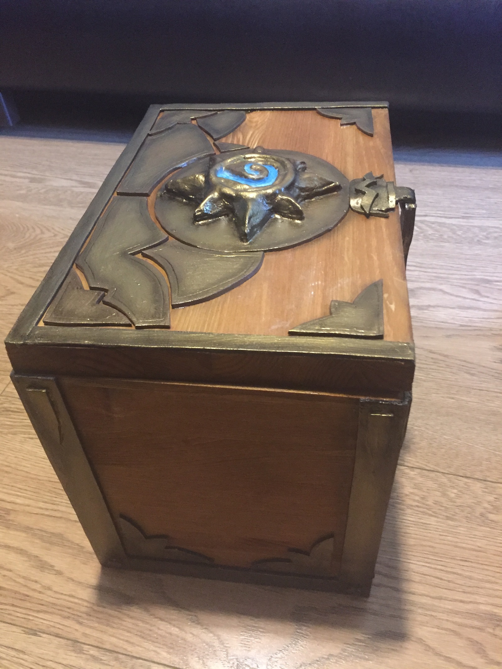 Hearthstone style chest - My, Needlework with process, , Box, Hearthstone, Craft, Craft, Longpost