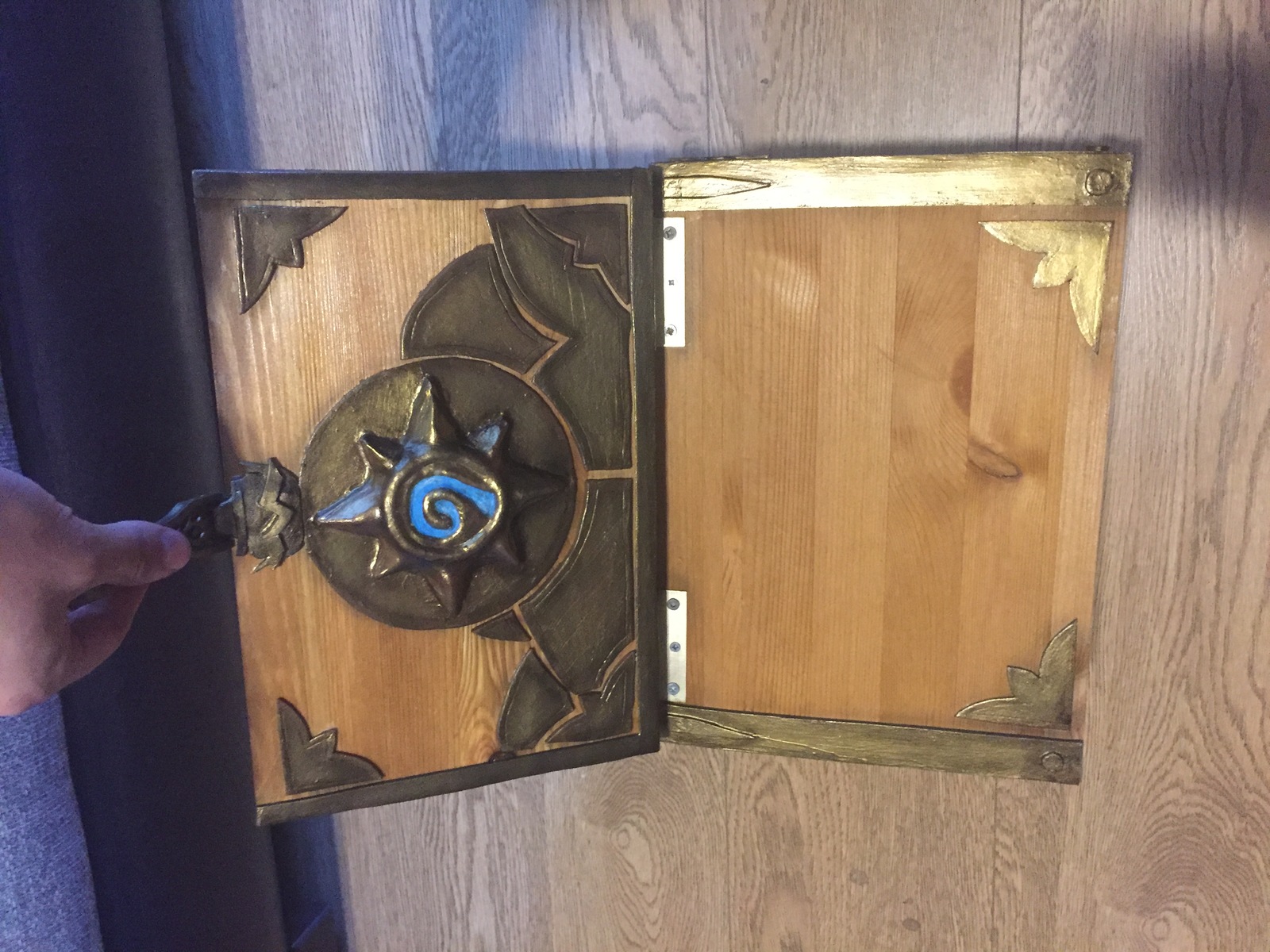 Hearthstone style chest - My, Needlework with process, , Box, Hearthstone, Craft, Craft, Longpost