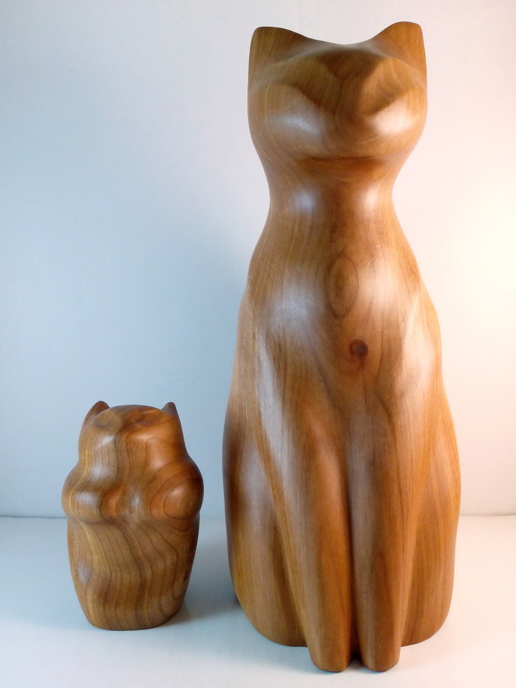 Some fresh cats - My, cat, Tree, Thread, Souvenirs, Statuette, With your own hands, Longpost